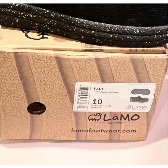 LAMO Paul LamoLite Shoes Men's Size 10 Black Corduroy NEW - Picture 13 of 13